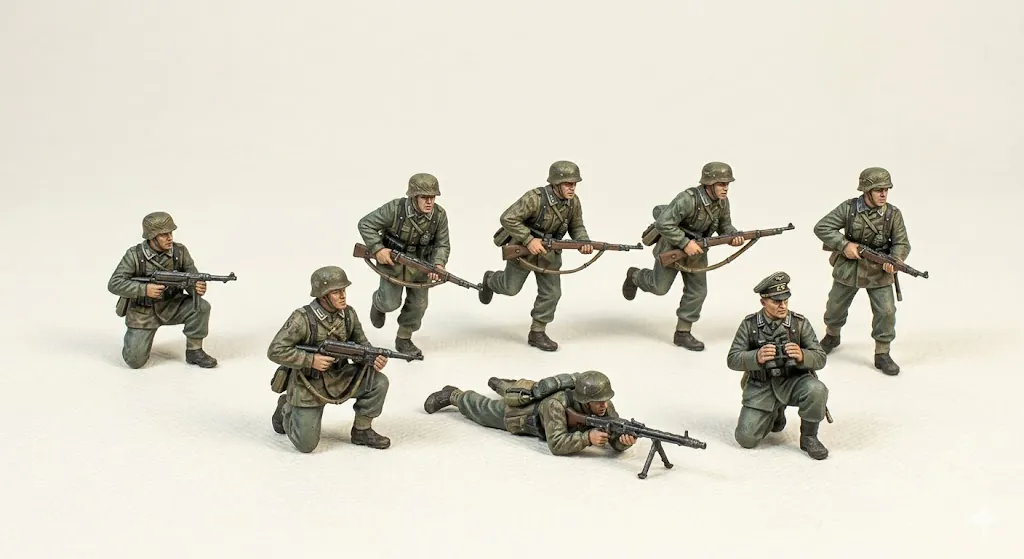 Sección de Fallschirmjäger en Combate