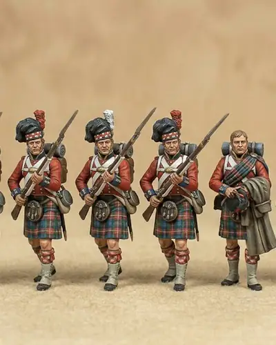 Línea de Highlanders del 92.º Regimiento