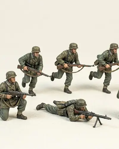 Sección de Fallschirmjäger en Combate